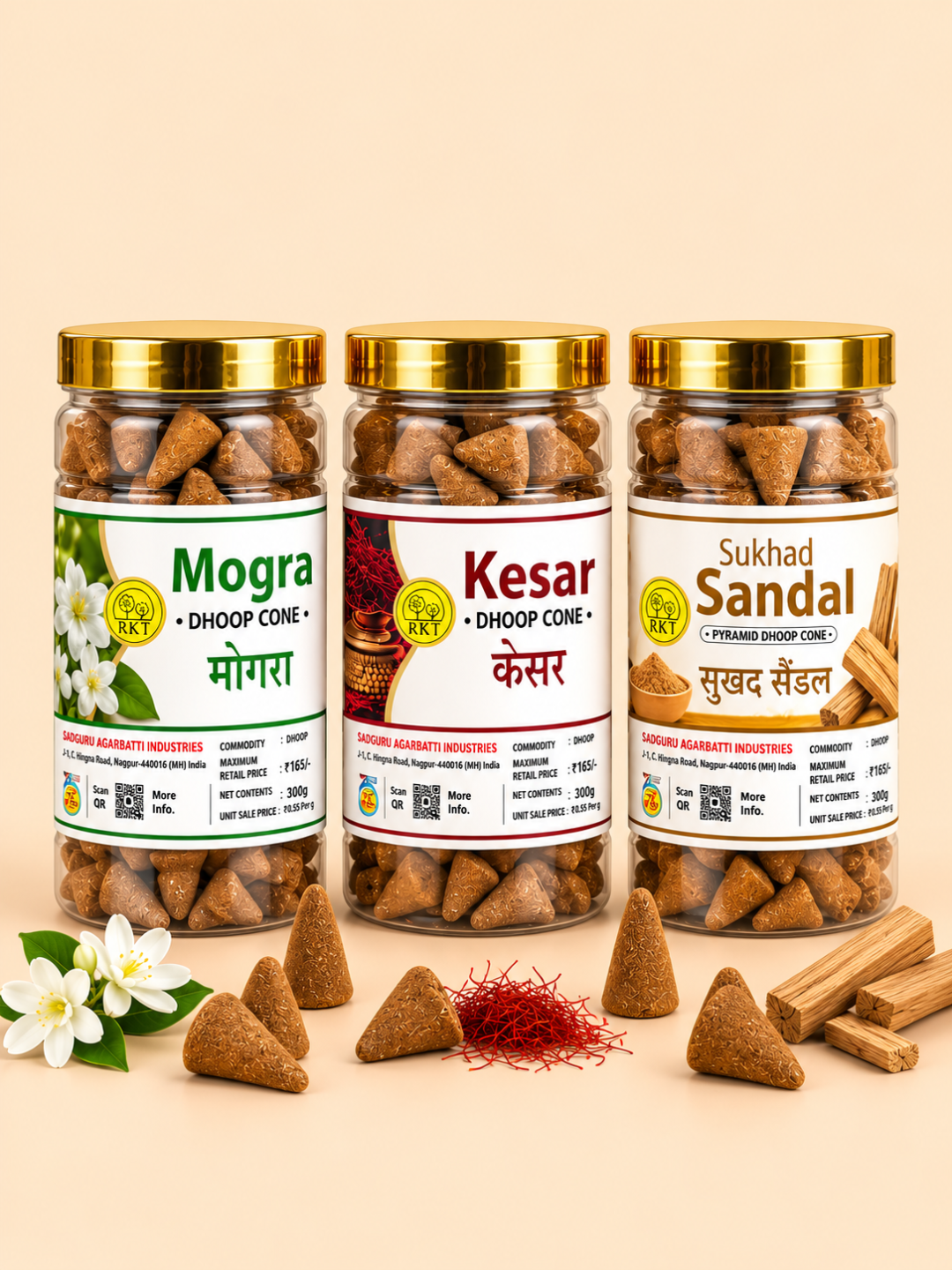 Pyramid Dhoop Cone Jar